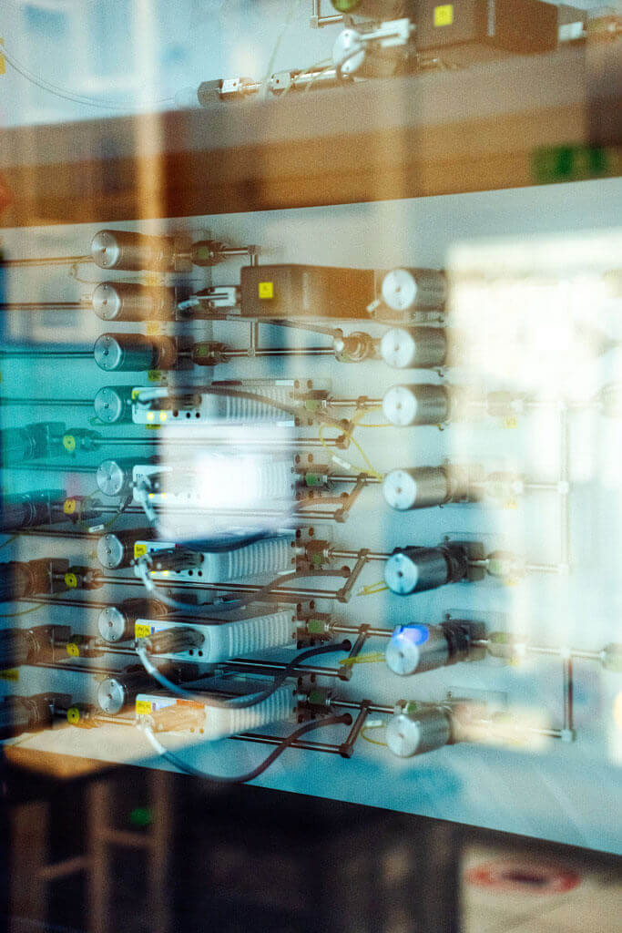 industrial plant at night